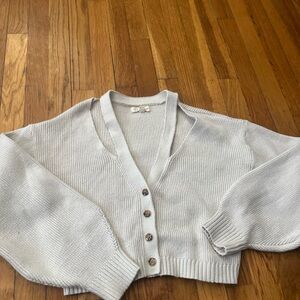 L.A. Hearts Cropped Cardigan Sweater Women’s Size X Small Cream